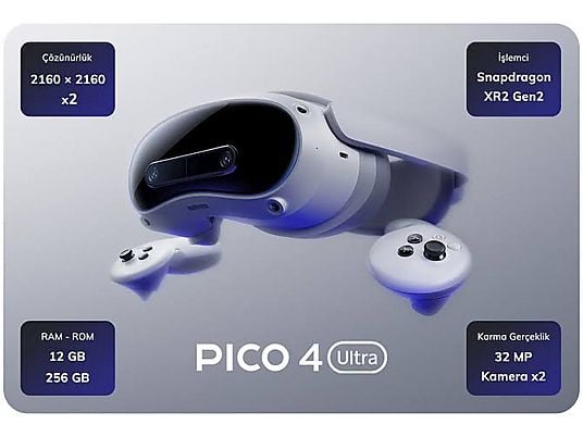 PICO 4 Ultra VR-MR 256GB Sanal Gerçeklik Gözlüğü