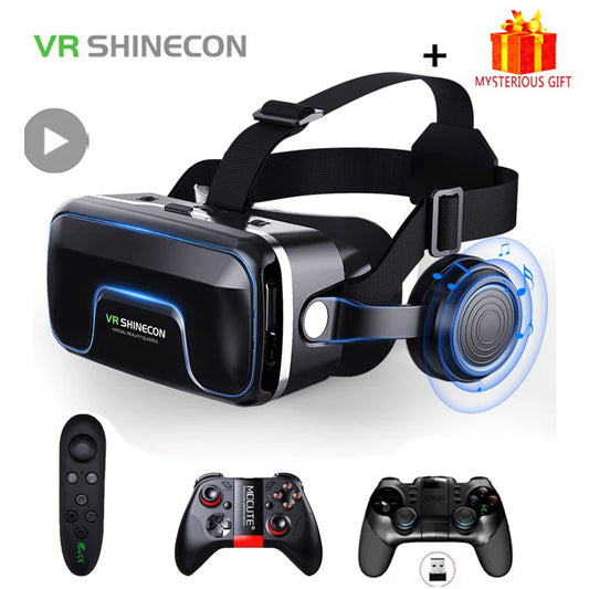 VR Shinecon 10.0 Kask - Akıllı Telefonlar için 3D Sanal Gerçeklik Başlığı