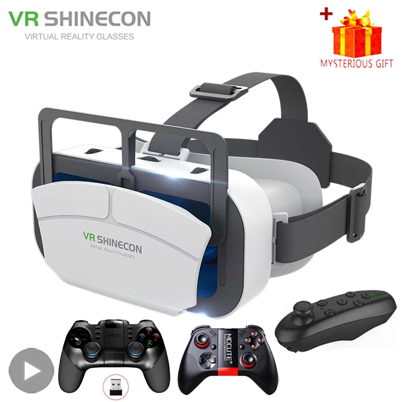 Virtual Reality VR Gözlük Başlık – VR Cihazları 3D Kask Lensli Akıllı Gözlük