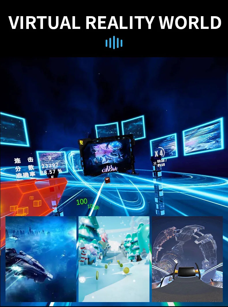 Virtual Reality VR Gözlük Başlık – VR Cihazları 3D Kask Lensli Akıllı Gözlük
