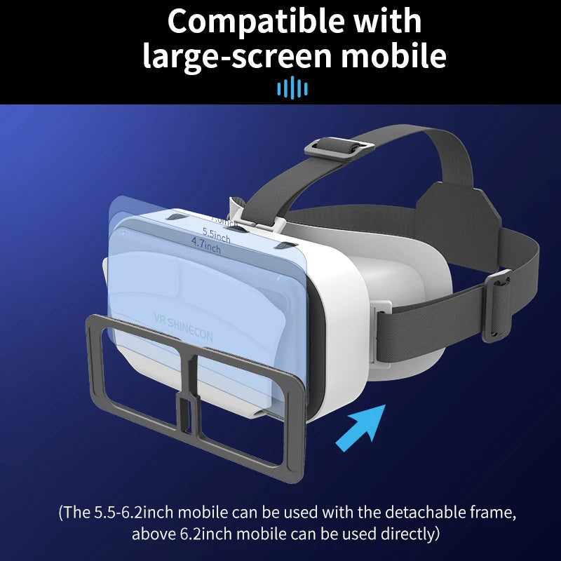 Virtual Reality VR Gözlük Başlık – VR Cihazları 3D Kask Lensli Akıllı Gözlük