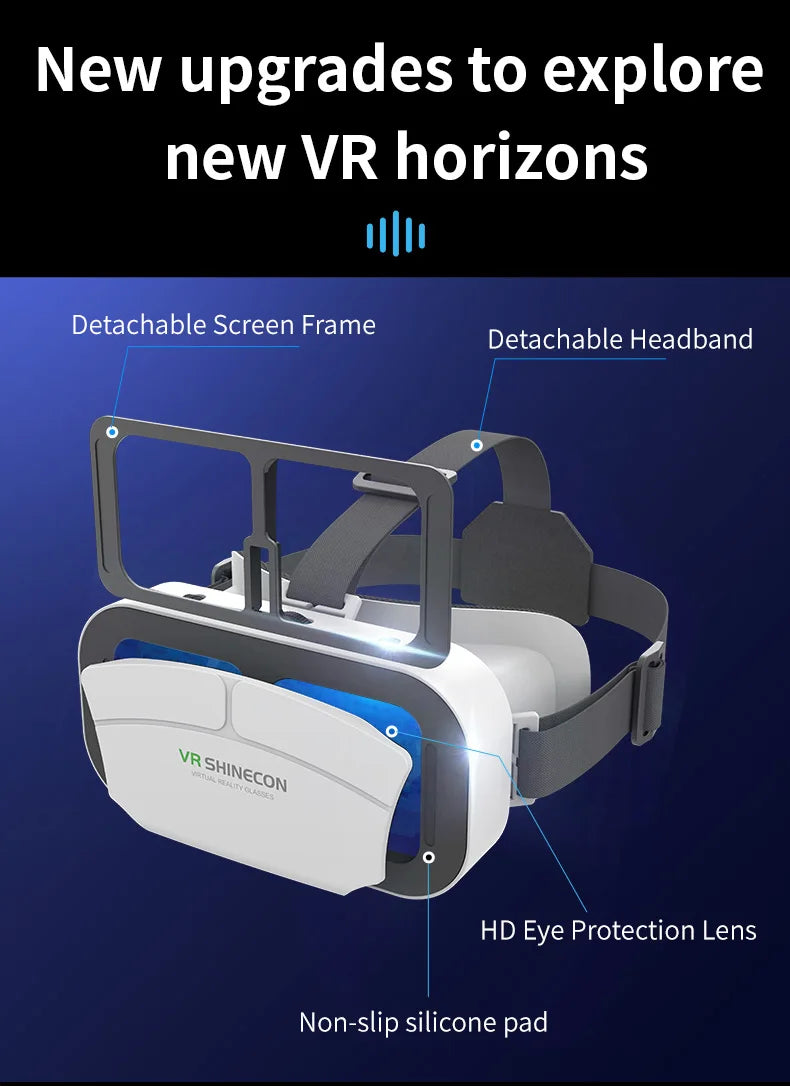 Virtual Reality VR Gözlük Başlık – VR Cihazları 3D Kask Lensli Akıllı Gözlük