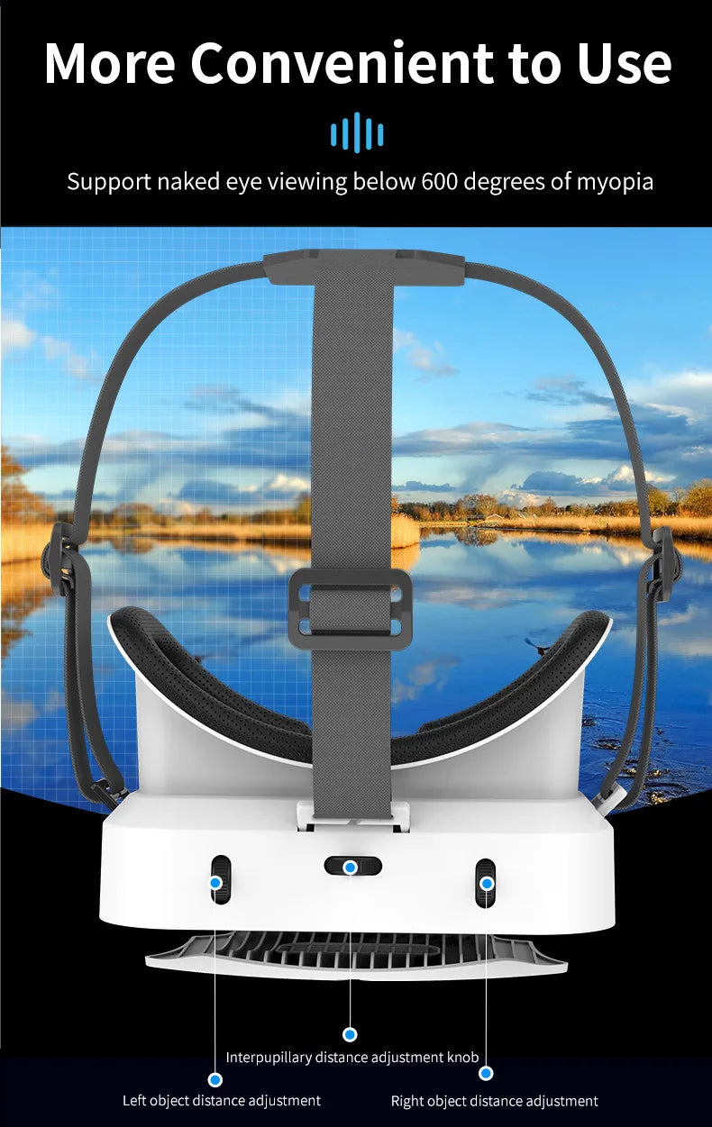 Virtual Reality VR Gözlük Başlık – VR Cihazları 3D Kask Lensli Akıllı Gözlük