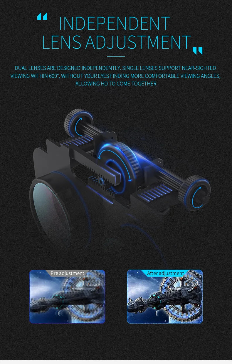 Virtual Reality VR Gözlük Başlık – VR Cihazları 3D Kask Lensli Akıllı Gözlük