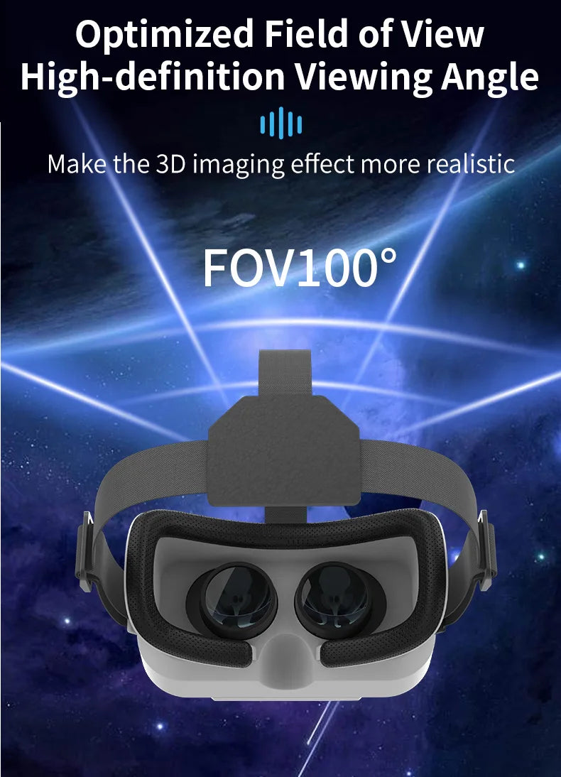 Virtual Reality VR Gözlük Başlık – VR Cihazları 3D Kask Lensli Akıllı Gözlük