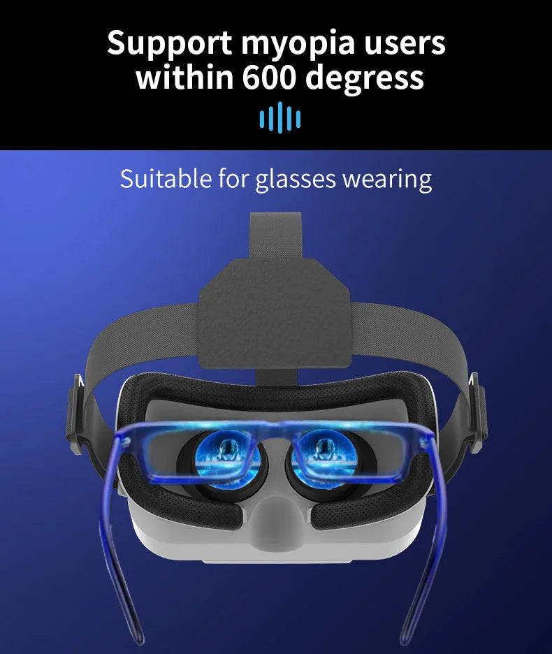 Virtual Reality VR Gözlük Başlık – VR Cihazları 3D Kask Lensli Akıllı Gözlük